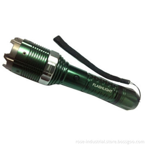 Stun Gun with Strong Flashlight, High-voltage Electric Shock and Aluminum Alloy Material